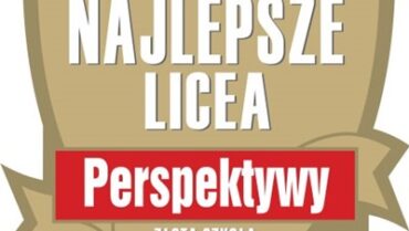 Jesteśmy ponownie Złotą Szkołą,  najlepszą w Gliwicach wśród liceów  w rankingu Perspektyw 2025